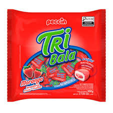 PECCIN BALA TRIBALA MORANGO PCT 500GRS